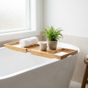 Bamboo Bath Caddy Tray